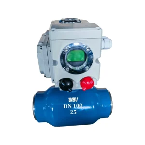 Fully welded ball valve Q961HF 16 25C CF8 ball reduced diameter forged ball valve with Smart electric actuator