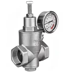 Furui YZ12X NPT BSP Pn16 Stainless Steel 304 316 Manual Piston Type Female Threaded Pressure Reducing Valve DN15 DN65 ISO9001 CE