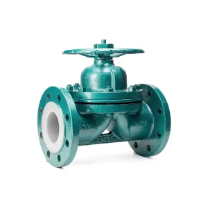G41F46 Cast Steel Felt PTFE Diaphragm Valve Acid resistant and Corrosion resistant Manual Felt Plastic Flanged Valve