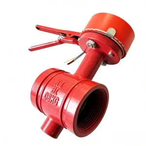GB Slot handle butterfly Valve with EPDM Seal Fire protection Valve PN16 Product with DN65 to DN200 Slot Clamping Connection