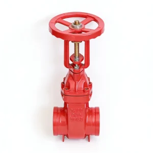 GBZ81X Grooved EPDM Soft Sealing Manual Lifting Valve Gate Valve Cast Iron PN16 Fire Valve Grooved End Water Valve DN65 to DN200