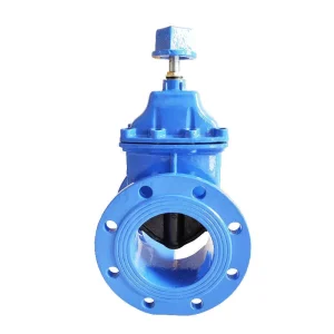 GGG50 DIN F4 Cast Iron DN50 DN600 Squared Head Direct Buried Elastomer Seal Gate Valve