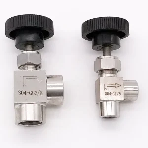 GOGOATC Needle Valve Free Shipping Adjustable Needle Valve 1 8” 1 4” 3 8″ 1 2” Right Angle Female Thread BSP SS304 for Water