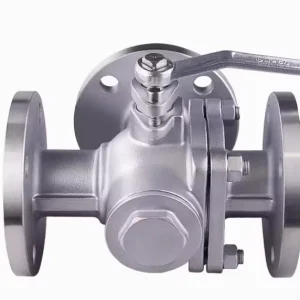GTVF Factory Supplies Manual Stainless Steel Flange Three-way Ball Valves