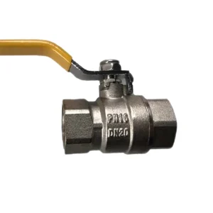 Galvanized DN50 Brass Gas Ball Valve Solid Stainless Steel Balls Nut Bolt Brass Valves