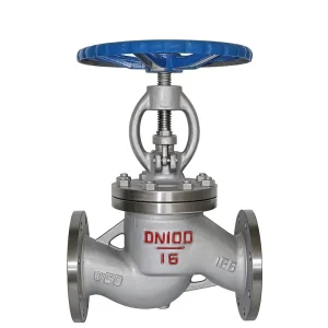 Gaobei J41H Cast Steel Globe Valve Zero Leakage at Valve Stem PN16 Flange X Flange 4 Inch Port Water Use 12 Month Warranty