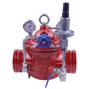 Gaotong Adjustable 8200X 16Q Ductile Iron Grooved Pressure Reducing Valve Manual Clamp Type DN50 DN600