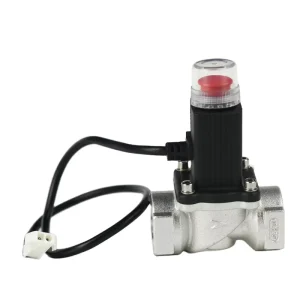 Gas Automatic Shut off Valve DN15 for 1/2″ Pipeline Working with Kitchen Gas Leak Detector Air Gas Solenoid Valve 12v