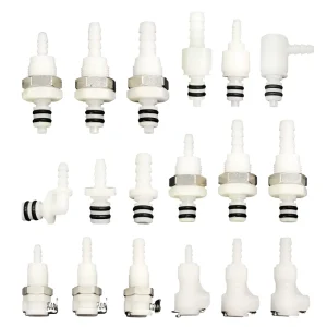 Gas Liquid Flow Body 1/4″ Valved Non Valved Male Female Quick Disconnect Couplings for Digital Inkjet Printer
