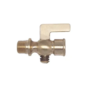 Gas Oil Fuel Engines Motor 1/4 Inch NPT Brass Drain Pet Cock Valve