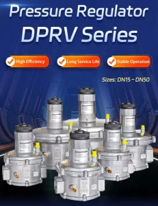 Gas Pressure Control Valve (DPRV25) Pilot-Operated Pressure Reducing and Regulating Valve AC10 Class P Hydraulic
