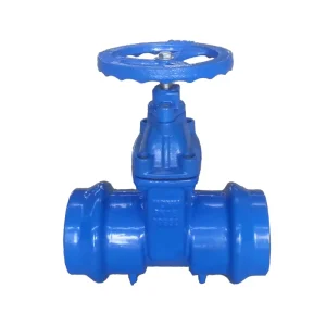 Gate Valve for PVC Pipe Tube Size 110mm Ductile Iron Body Resilient Seated with Handwheel Operation for Water PN10/16