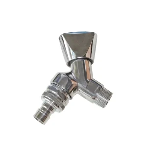 German Standard Angle Valve BSP Thread Forged Brass Water Angle Valve 1/2 with Outlet