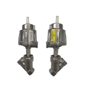 Germany Type Aluminium Alloy Head Pneumatic Y Angle Seat Valve Body CF8 CF8M SS304 SS316 SS316L 1 2 3 4 1 2INCH