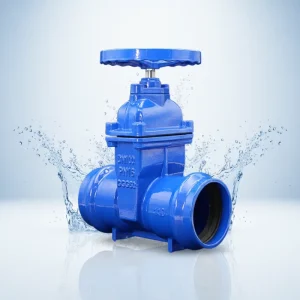Gland Type Sockets Soft Seal Resilient Groove Safety Manual Gate Valve with Handwheel for Water Model A44