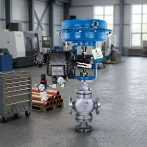 Globe Ball Butterfly Control Valve 304 316L CF8M 2″ 12″ Class 150 Pneumatic Positioner 4 20mA for Oil Gas Water