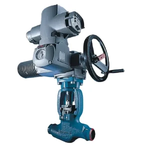 Globe Control Valve for High-Temperature and High-Pressure Systems 500 VA With Actuator