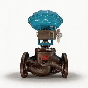 Globe Type Control Valve with Pneumatic Actuator for Steam Flow Pressure Regulation High Temperature Industrial Carbon Steel