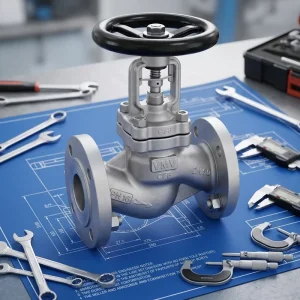 Globe Valve 304 316L Stainless Steel 2 Inch Class 150 Flanged RF Y Pattern CF8M 2 Inch NPT 800LB