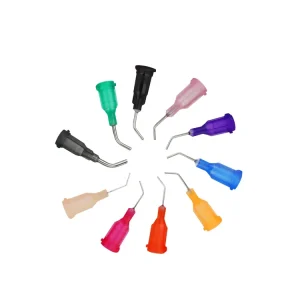 Glue Tips Dispense Needle 1 2 Inch 14G 34G 45 Degree Angled Dispensing Needle Precision Fluid Dispensing Needle Tips