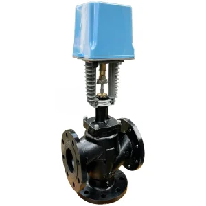 Good Quality Flow Control Valve with Electric Actuator 24vac 0 10vdc Modulating