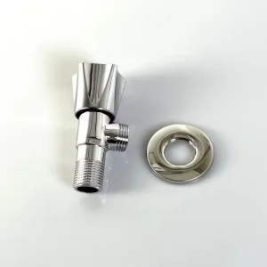 Good Quality Full Turn 90 Degree Bathroom Angle Shut Off Valve Chrome Plated Brass Angle Valve with Price