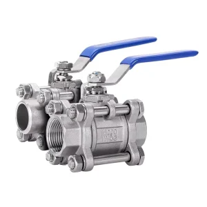 Good Quality Stainless Steel 304 3PC Ball Valve with Butt Welded End