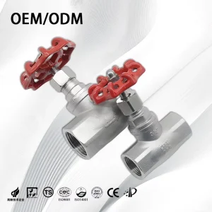 Good Sealing Performance Zero Leakage Stem Seal Screwed End Stop Valve High Precision