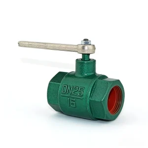 Green Cast Iron Threaded Gate Valve PTFE sealed Wear resistant Water Supply and Gas Small diameter Pipeline Ball Valve