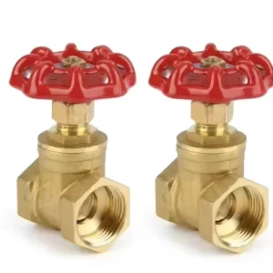 Green Rain Brass Gate Valve Manual Water Gas Oil Control 1/2-6inch PN16 Yellow