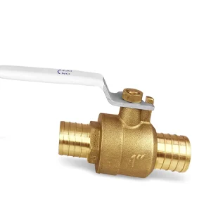 Green Valve High Quality 3 4 Inch Forged Lead Free Brass Pex Ball Valve with Nozzle