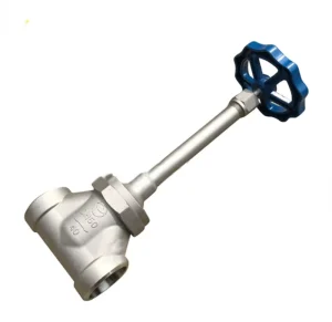 GreenFir Cryogenic Globe Valve Stainless Steel 1 in Manual Gas Stop & Waste Valves