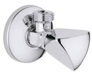 Groh 22940000 Modern Polished Chrome Ceramic Valve 1 2 Inch Wall Mounted Bathroom Angle Valve