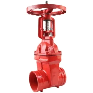 Groove Type Open Stem Soft Seal Manual Water Fire Fighting Normal Temperature Clamp Gate Valve Z81X 16Q