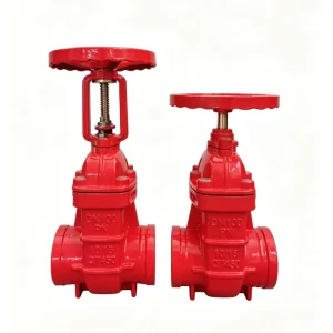 Groove clamp hard seal gate valve brass seal gate valve DN100 PN10 16