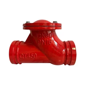 Grooved Ball Check Valve Water Control One-way Vertical Universal Anti-backflow Firefighting Ductile Iron Valve