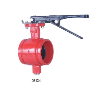 Grooved Butterfly Valve (D81X4) PN10 16 BS EN 593 Standard