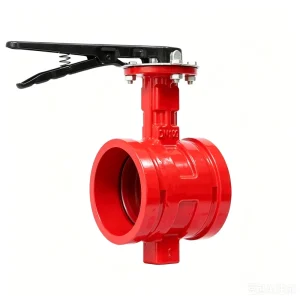Grooved End Butterfly Valve DN50 DN300 Manual Operated for Fire