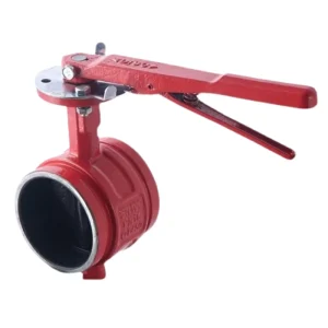 Grooved Manual Butterfly Valve D81X 16Q Steel Handle Clamp Type for Fire Protection and Water Supply