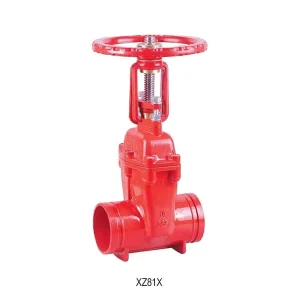 Grooved Resilient Seated OS&Y Gate Valve DN50-DN300 PN10/16 Fire Protection UL/FM