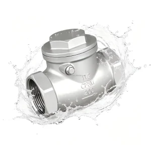 H14W 16P CF8 SS304 Swing Check Valve Female BSP NPT Thread Screw End Horizontal One Way Non Return Anti Backflow Valve