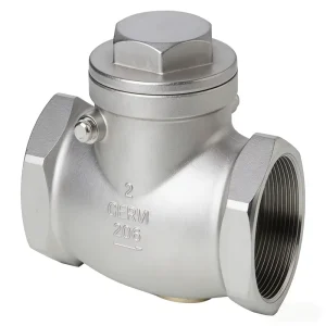 H14W 16P Stainless Steel Threaded Check Valve Internal Threaded Industrial Pipe Water Oil and Gas Anti-Backflow Check Valve