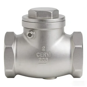 H14W Stainless Steel Threaded Lift Check Valve PN16 Metal Hard sealed Internal Thread Pipe One way Anti backflow Valve