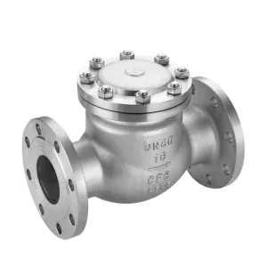 H44 Stainless Steel Manual Non-Return Check Valve for High-Temperature Air Water Steam Oil Safety Structure