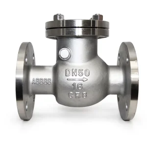 H44W 16R Water Oil Flanged Stainless Steel Non return Valve Swing Type Check Valve DN50 DN80 DN100 1.6Mpa for Vapor