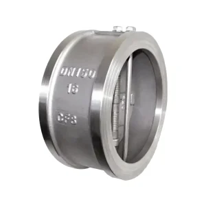 H76H PN16 304 316 Stainless Steel Dual Plate Wafer High Pressure Spring Loaded Check Valve Gas Manual Basement Floor Drain