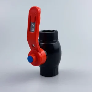 HDPE 25 Red-Handle Steel-Core Ball Valve for Water Supply, Sewerage, Dredging, and Fire Fighting