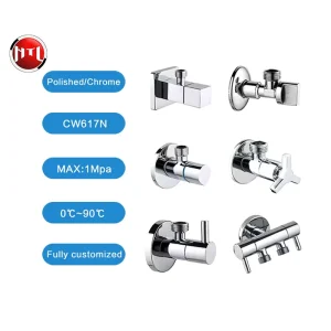 HELERO HTL1 2″x3 8″ 1 2″x1 2″ lead free Brass Angle Valve Water Normal Temperature 90 Degree Polishing Chrome Plating Custom