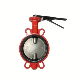 HF Fire Manual Butterfly Valve (Handle Type Lap Joint Design) Cast Iron Water Medium DN50-DN200mm Flanged Connect 1
