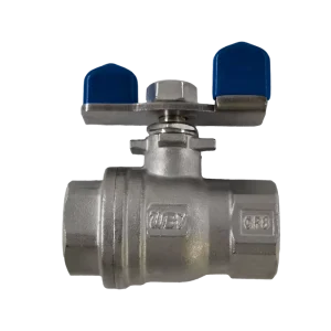 HG 2PC Butterfly Handle Ball Valve Q11F 16P R Solution Heat Treatment FRAS solid ball blowout proof stem